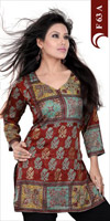 French Crepe Kurtis